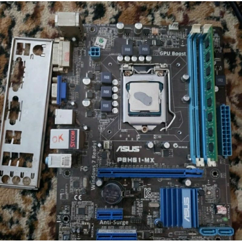 Motherboard Asus H61-MX Paket Processor G2030 ram
