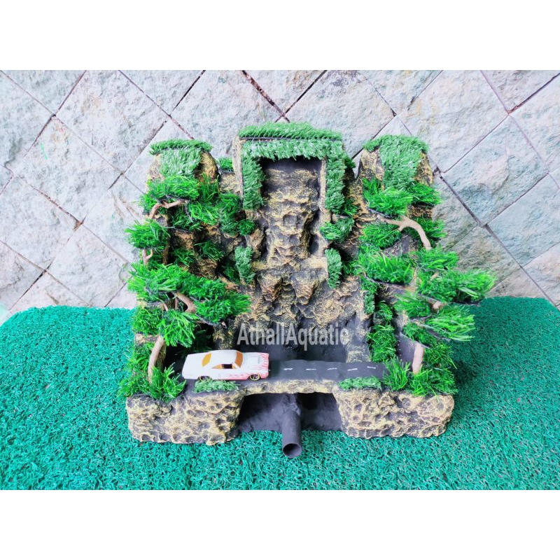 Tebing air terjun aquascape 25 cm