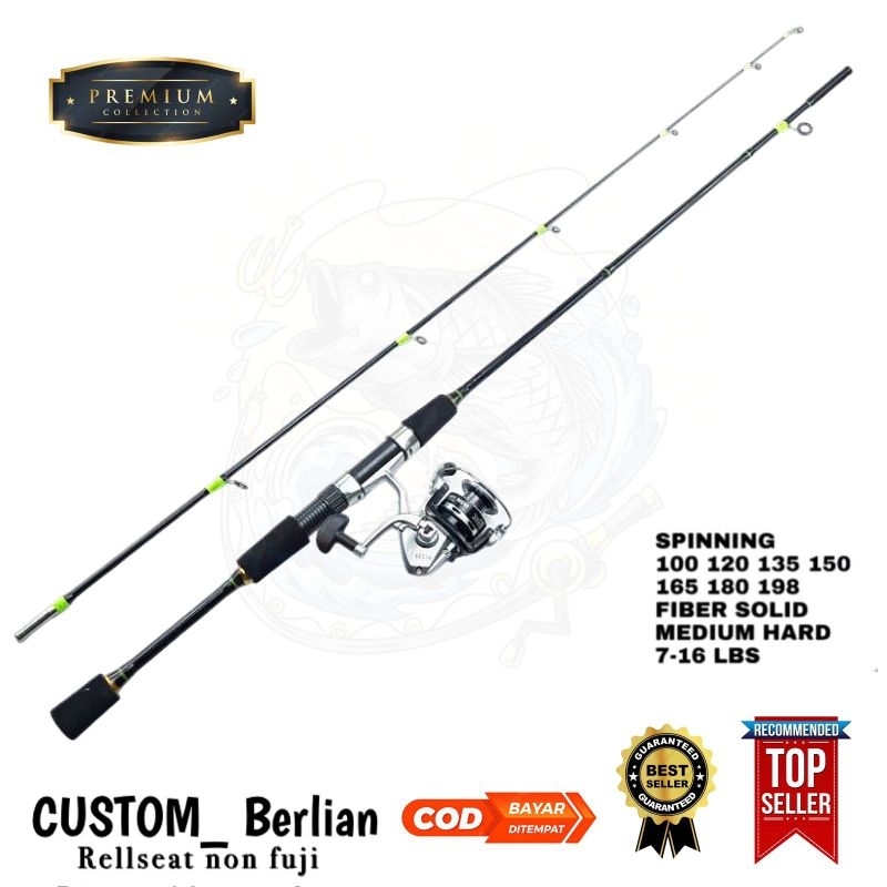 SATU SET JORAN PANCING SPINING SEMI KAKU FIBER SOLID BERLIAN CALYPTUS GROSIR DAMIL_BERLIAN
