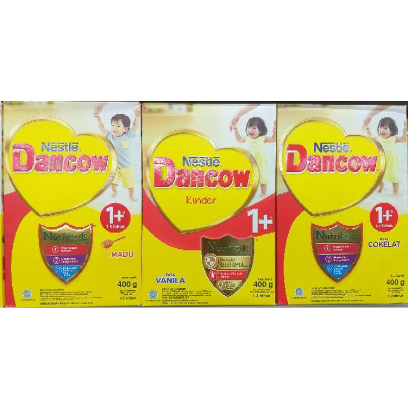 Dancow Susu Bubuk 1+ 400gr Madu, Vanila & Coklat