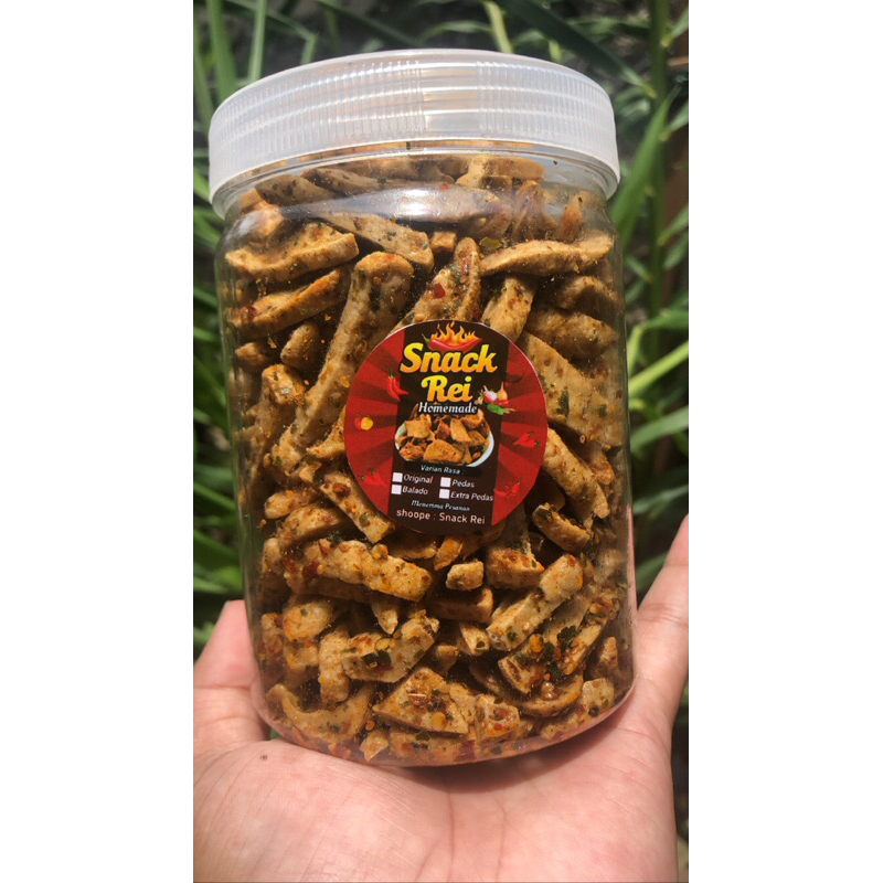 

Basreng daun jeruk renyah kemasan toples
