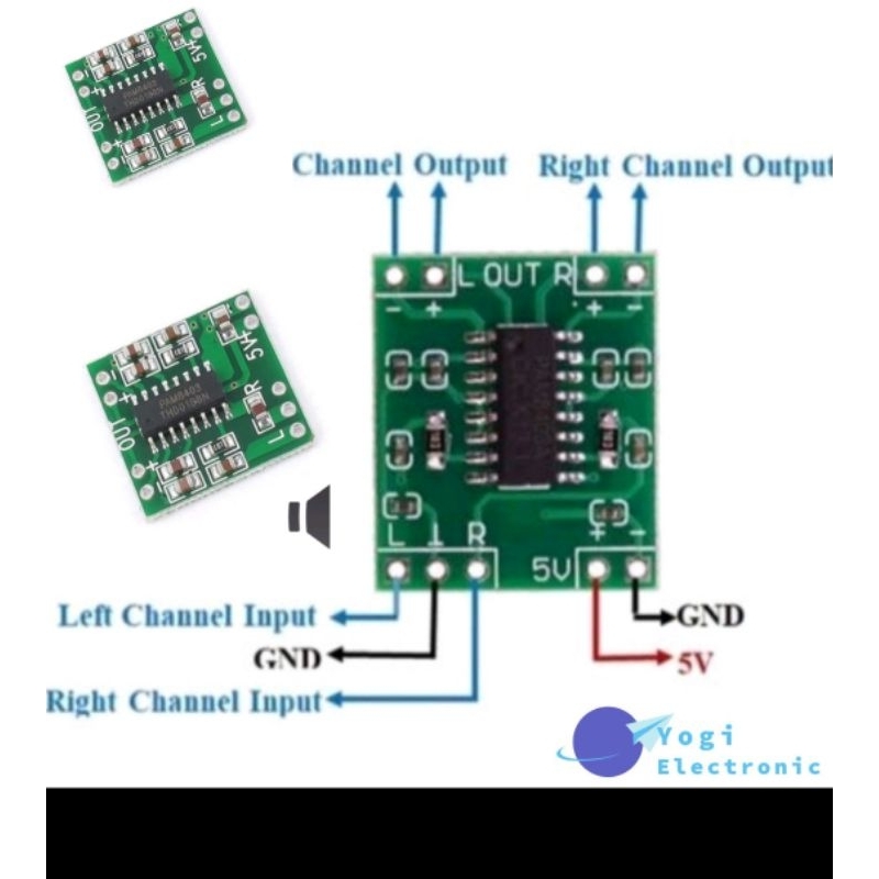POWER AMPLIFIER 5V PAM8403