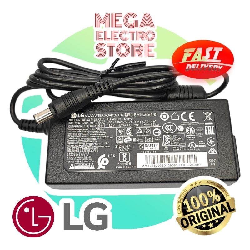 Adaptor TV LG ORIGINAL Asli 19 V -  2,53 A