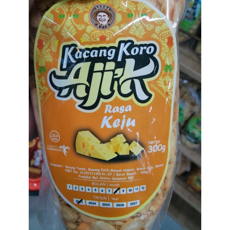 KACANG KORO GETES (TUMBUK) “AJIK” ASLI KHAS BALI 300 GR