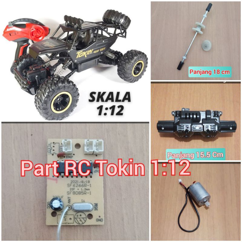Spare Part RC Tokin 1:12 Sparepart Mobil Remot Kontrol