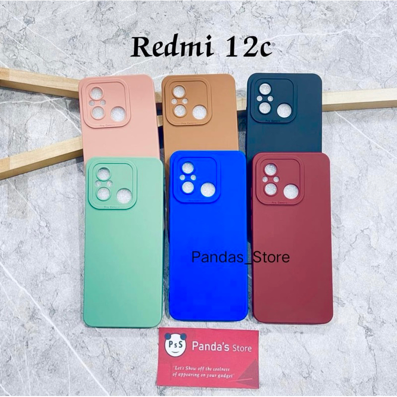 Softcase Pro Camera Redmi 12C Candy Case Full Color 3D Silikon TPU