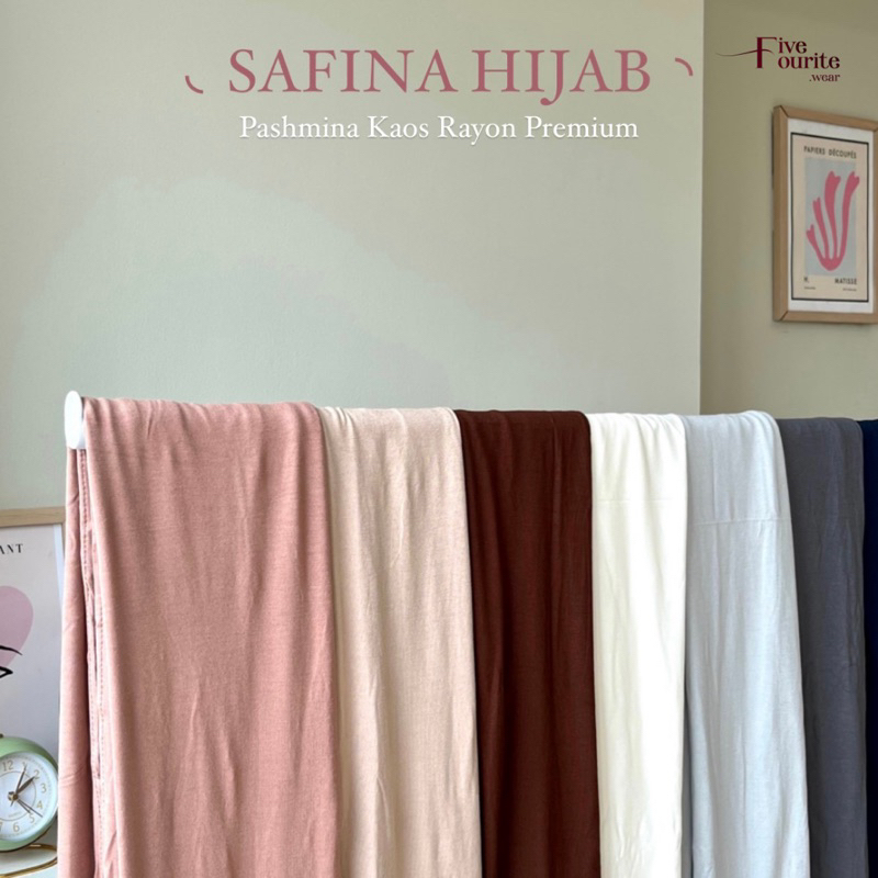 Safina Hijab - Pashmina Kaos Rayon Premium