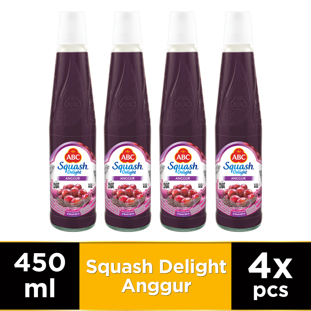 

ABC Sirup Squash Delight Anggur 450 ml - Multi Pack 4 pcs