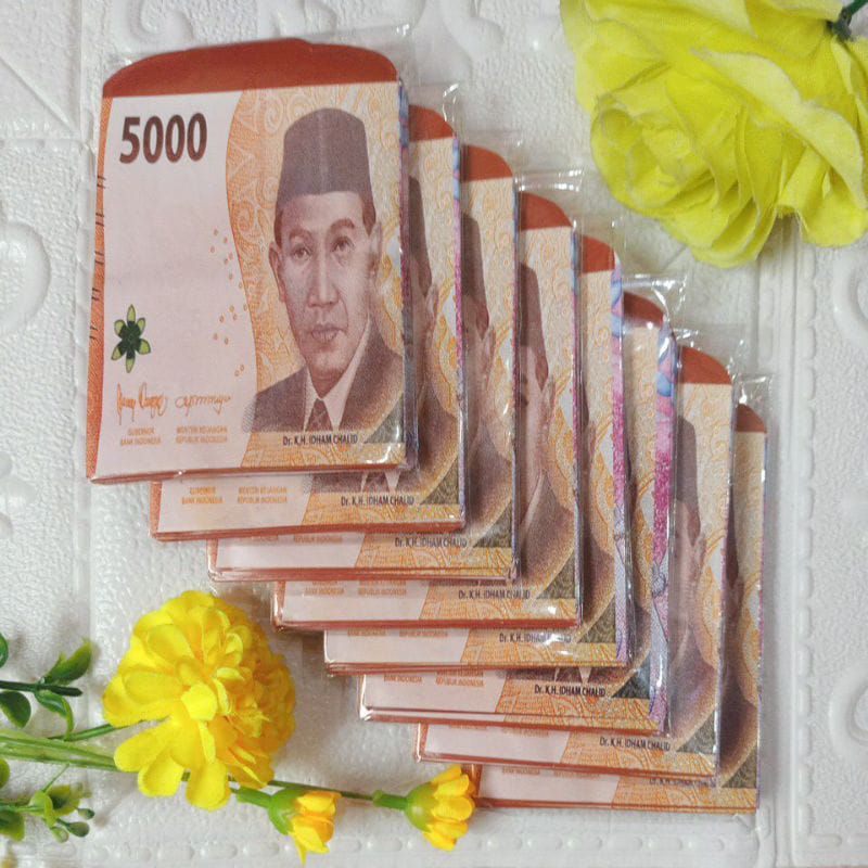 [Pack isi 10 LEMBAR] Amplop Lebaran THR motif uang Unik Kekinian tebal premium ukuran 7 x 12,5 cm - Amplop Lebaran motif uang ATM viral - 1pack / Amplop angpao isi 10 pcs ukuran 7x12,5 cm / amplop lebaran siap pakai / amplop lebaran isi 10