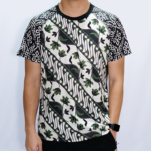 Trijee Running Jersey Batik Series Kartini Men - Black