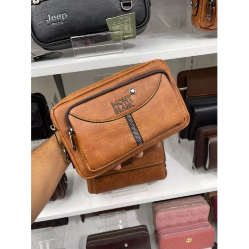 Handbag Slempang Kulit 2 Tali MB Import