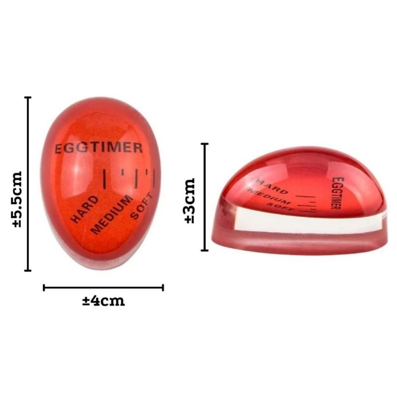 Egg Timer Alat Masak Telor Telur Tingkat kematangan peralatan dapur color changing timer for eggs little cute red merah berubah warna lucu kecil mini small little ready stock siap kirim instan grosir termurah little miss sunshine malang terbaik seller