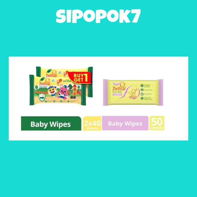 ZWITSAL Baby Wipes Sensitive 50's