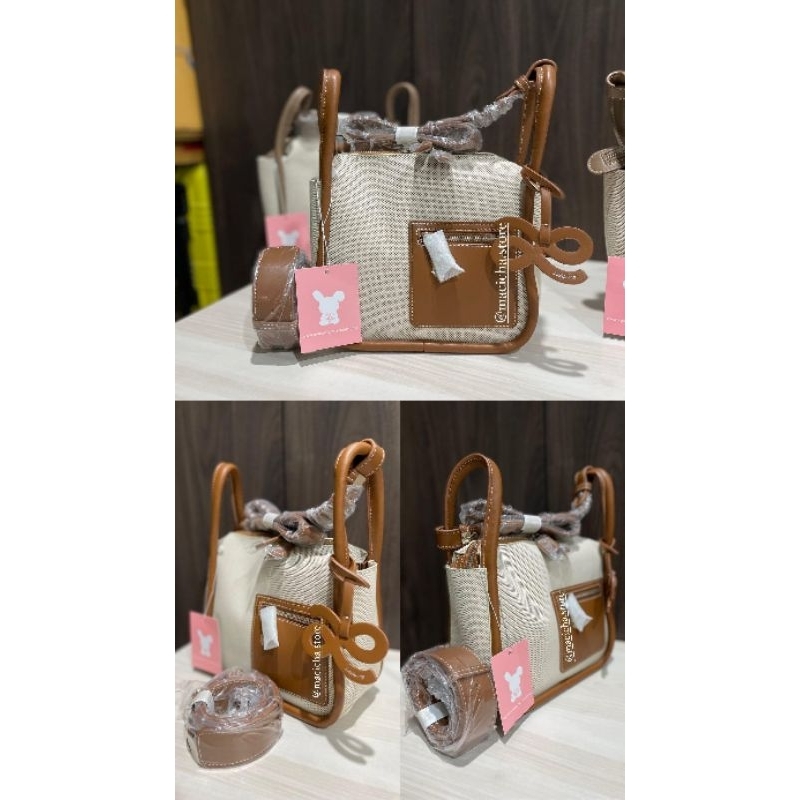 READY STOCK  LITTLE BUNNY MOMENTUM CANVAS PU GOLD