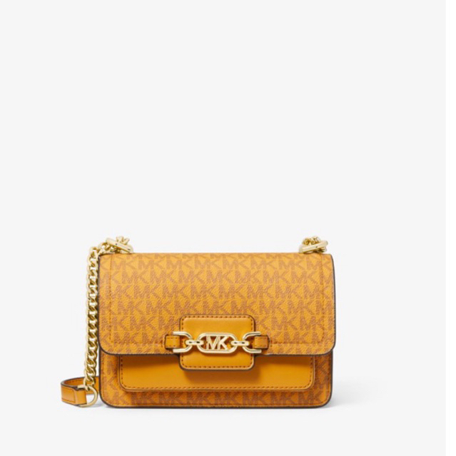 MICHAEL KORS Heather Extra-Small Logo Crossbody Bag Marigold