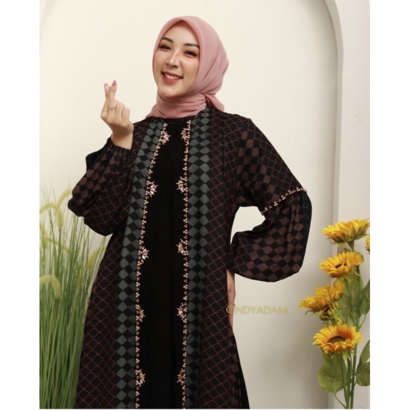 Gamis Abaya Jetblack Tricotin Original Butik