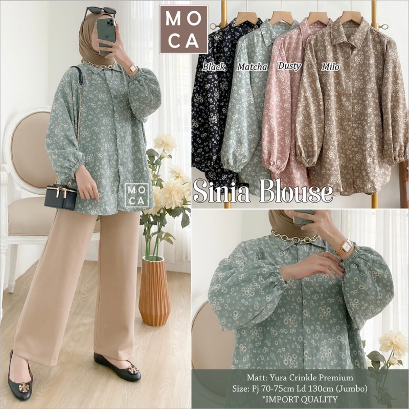 SANIA BLOUSE / YURA CRINKLE PREMIUM // MOCA