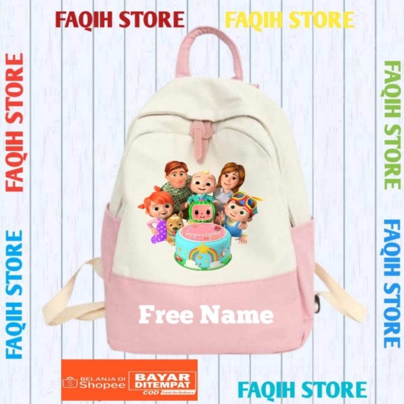 Tas Ransel Cocomelon,Tas Ransel Anak Sekolah Cocomelon,Tas Ransel Cocomelon Ulang Tahun