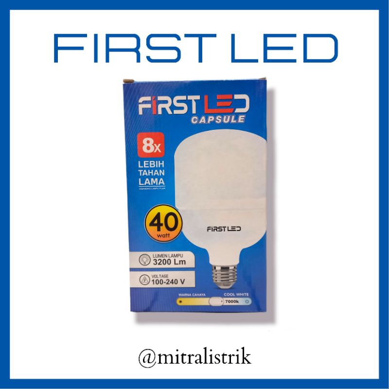 Lampu Led Capsule 40Watt 7000K FIRST LED