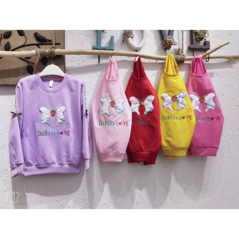 PAKET HEMAT 3 PICS Sweater Anak Perempuan 2 tahun-12 tahun/Atasan Import/Atasan anak import perempuan caton santai