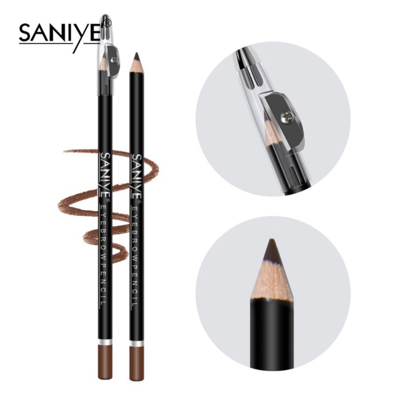 SANIYE P1502 Lasting Waterproof Eyebrow Pencil With Pencil Sharpener