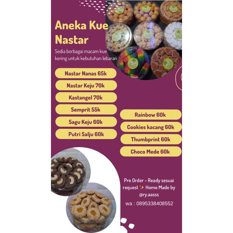 

Aneka kue nastar