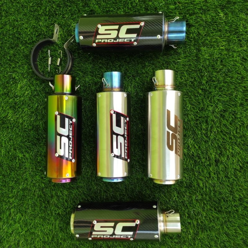 KNALPOT RACING SC PROJECT SILINCER ONLY INLET 50MM GRATIS DB KILLER