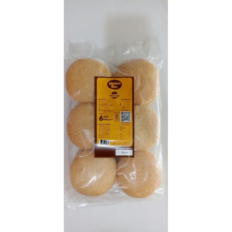 

Madam Bun Roti Burger wijen 300gr 6pcs