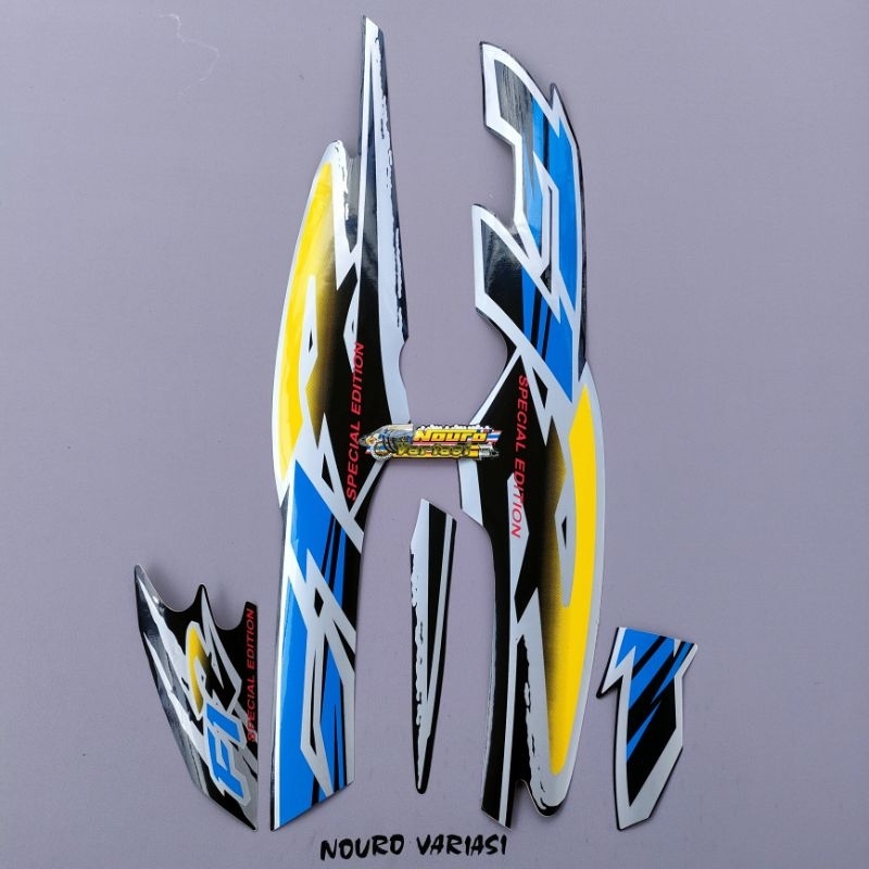striping yamaha fizr fiz r f1 zr 1996 biru kuning stiker list body standar berkualitas termurah