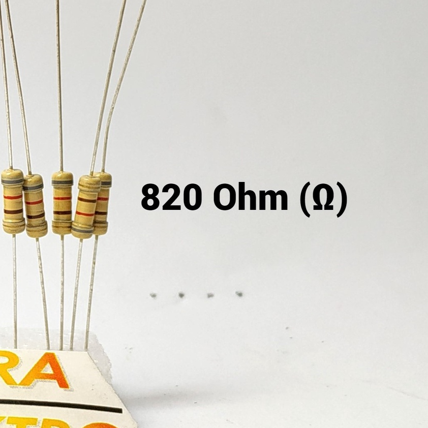 (10 PCS) RESISTOR 1/2 WATT | Ukuran Ohm 1 Ω - 5K6 (VARIASI A)