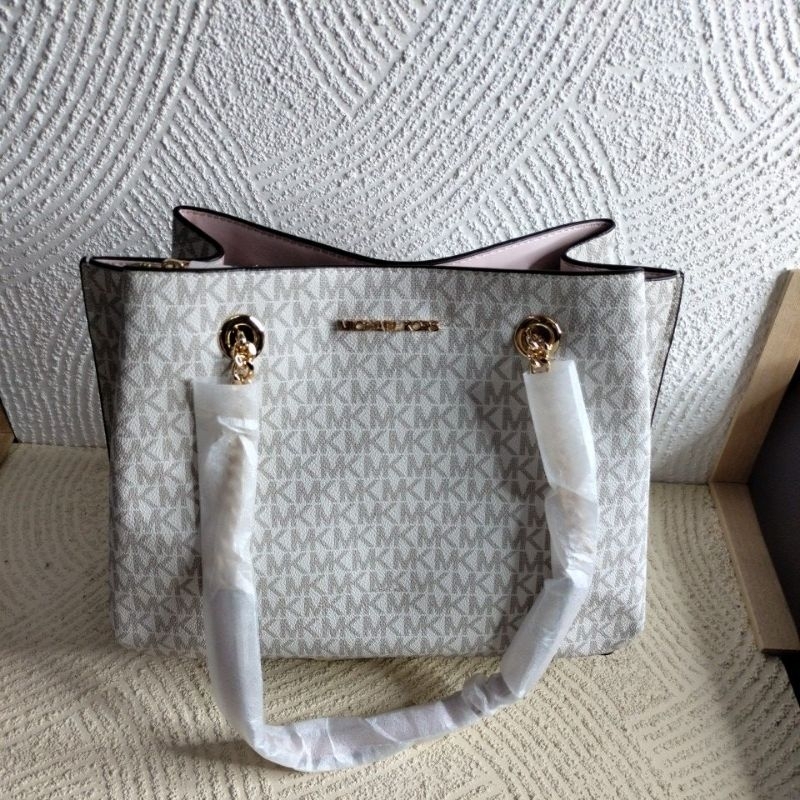 TAS MK TEAGEN LARGE SATCHEL POWDER BLUSH MULTI