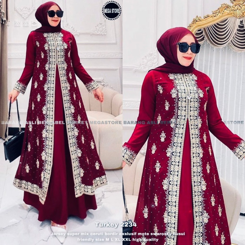 Gamis Turkey 2234 Busui Dress By Original Megastore Longdress Busana Muslimah
