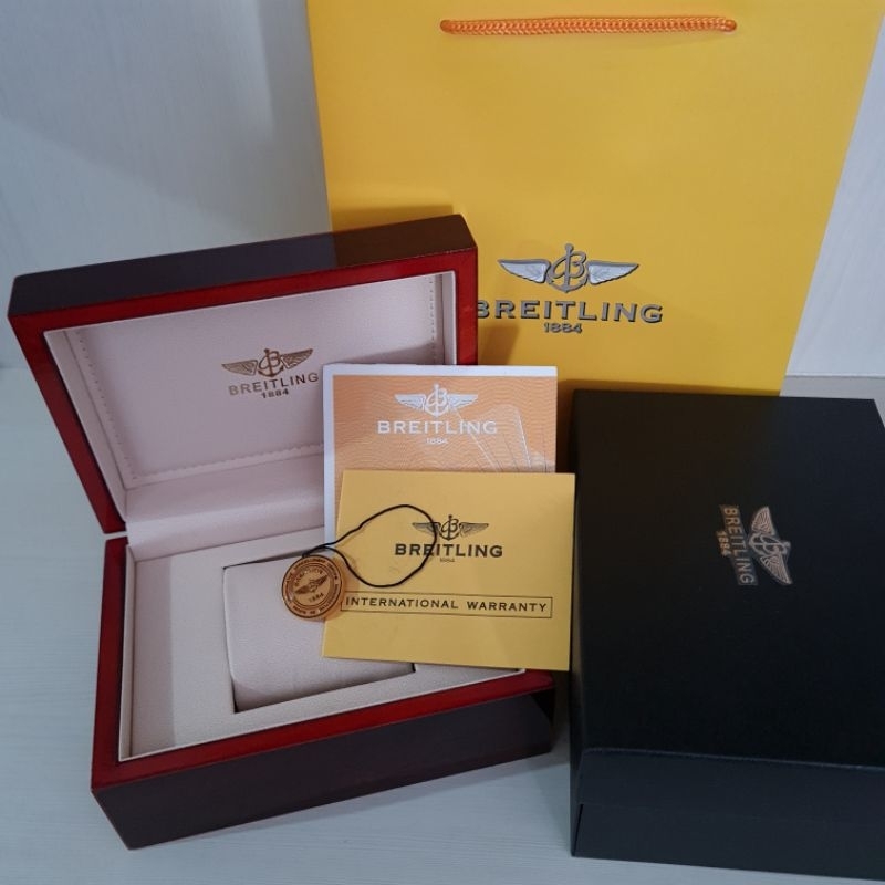 Kotak box jam tangan merk BREITLING watch model Original fullset