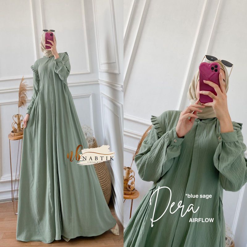 𝐏𝐆𝐌𝐓 • DERA MAXY DRESS GAMIS CRINKLE AIRFLOW PREMIUM