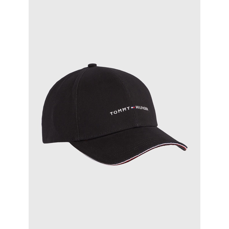 TOPI CAPS TOMMY HILFIGER LOGO BLACK ORIGINAL AUTHENTIC