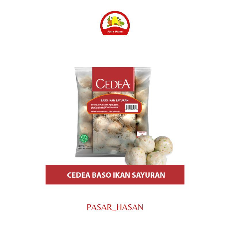 

500gr Bakso Ikan Sayuran Cedea | Frozen Food | Pasar Hasan