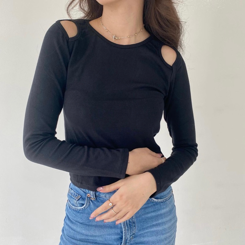 lookatmeofficial • Rebecca Atasan Crop Top Rib Premium-501