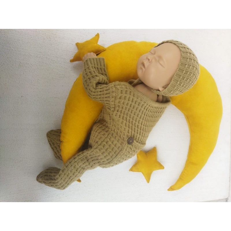 Moon Pillow/bantal bulan bintang properti foto bayi