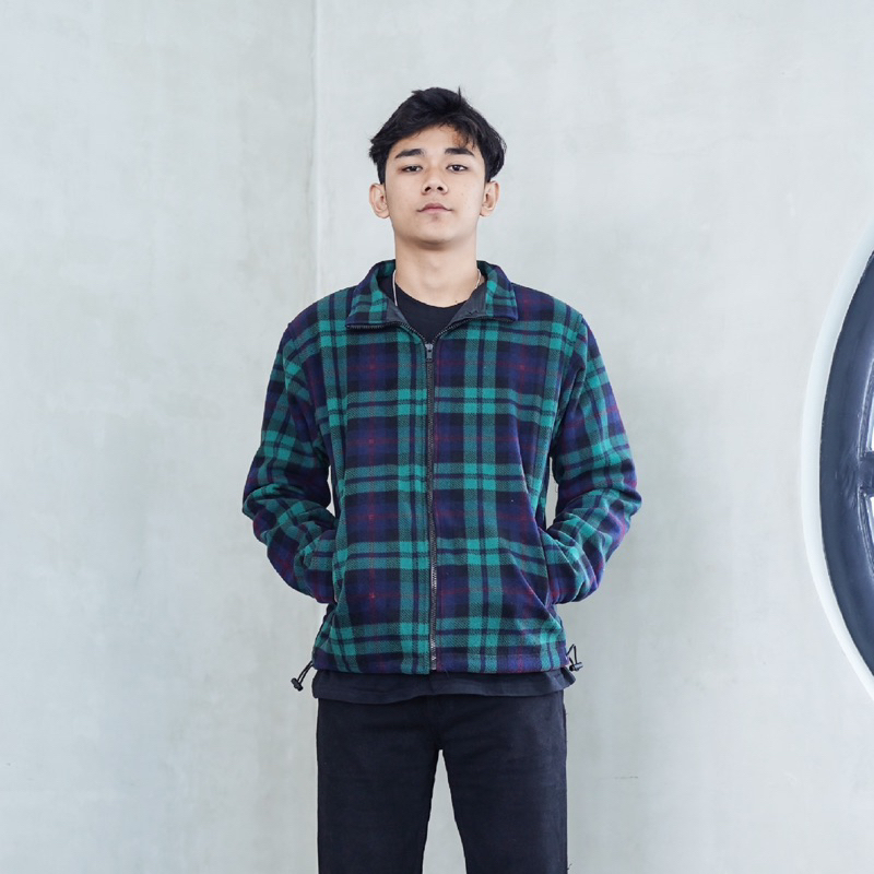 [N01164] Jaket Flanel Polar Motif Distro