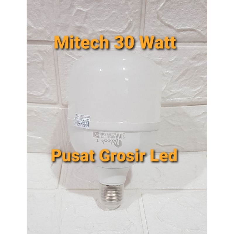 Paket Hemat 3 pcs Mitech Platinum 30 Watt Cahaya Putih Lampu Led T Bulb Capsule  Garansi 1 Tahun