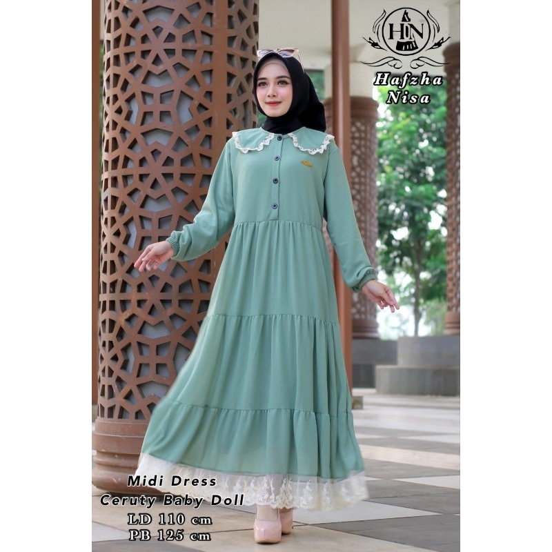 DRESS KOREA / MIDI KEKINIAN CERUTY / MIDI CERUTY ARMANI PREMIUM