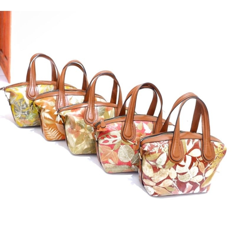 Tas kulit asli Gevvy ecoprint series