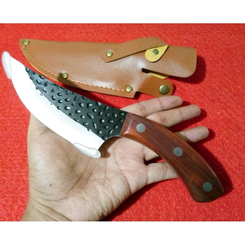 Pisau Durian Pisau Daging Bonning Knife 5inch Full tang Tebal Kuat Anti Karat