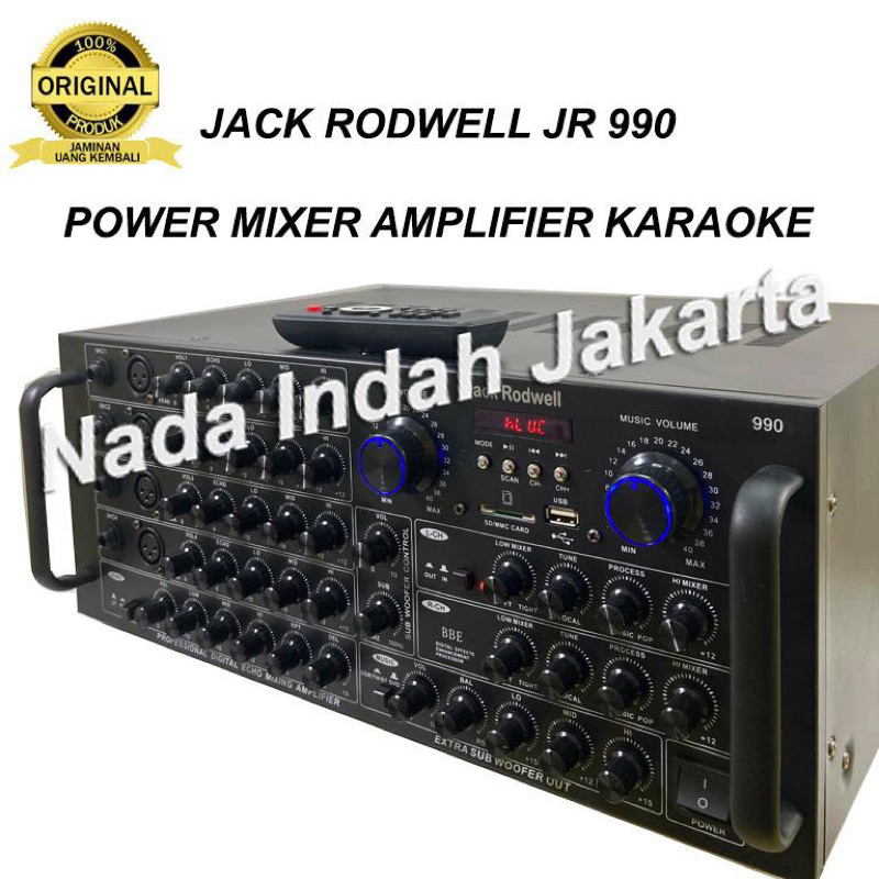amplifier amply power mixer JACK RODWELL JR 990 remote