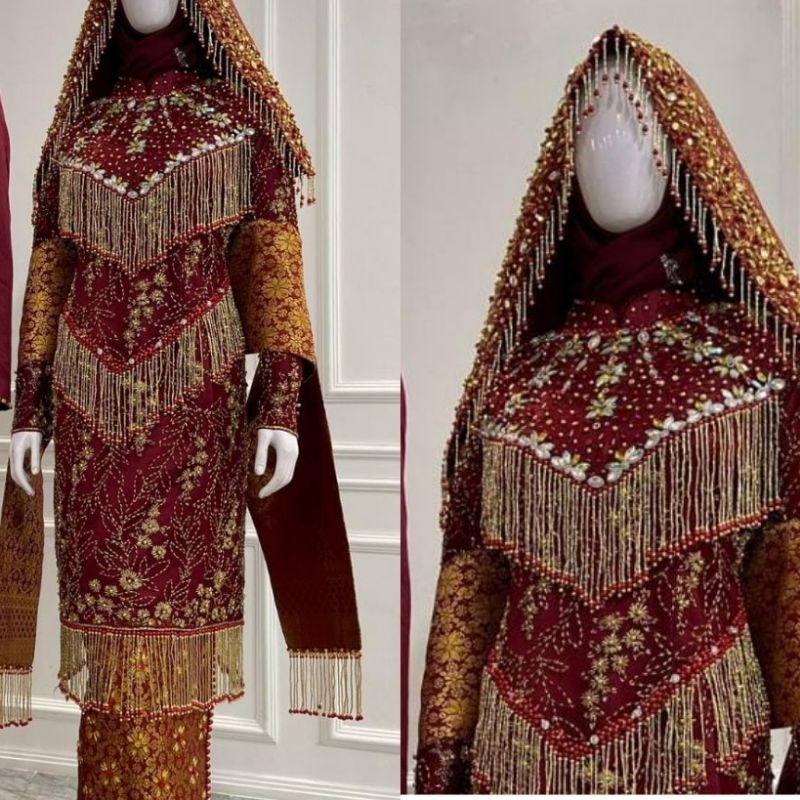 TERLARIS KEBAYA KOTO GADANG MEWAH PREMIUM BEREKOR MODERN//KOTO GADANG ADAT MINANG//MELAYU MODREN