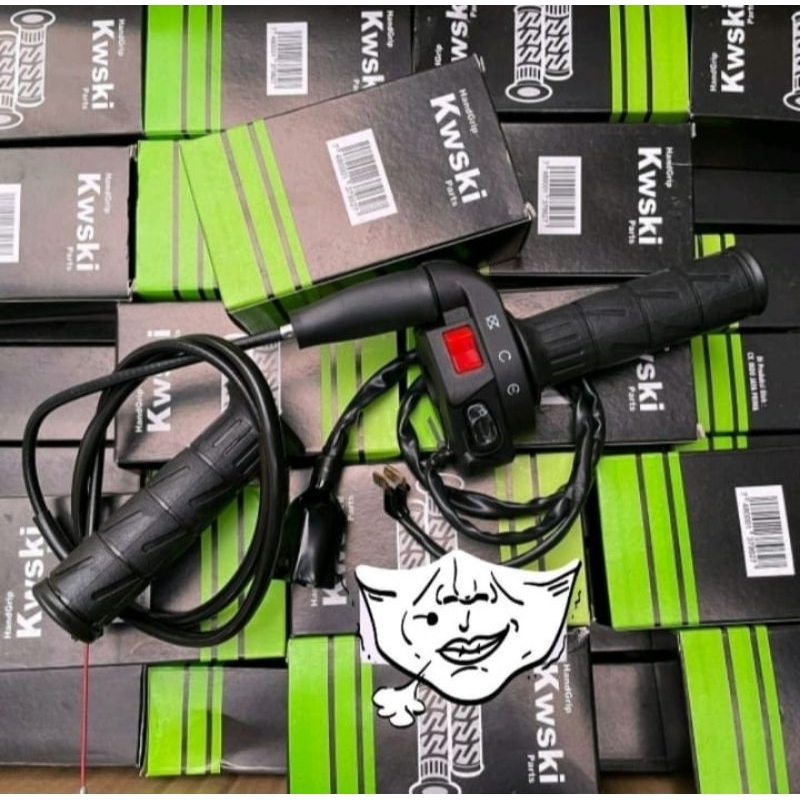 Paket Gas Spontan KSR Set Handgrip Sarung Gas Kaze Universal Kualitas Terbaik