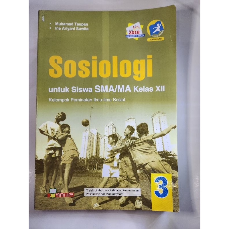 BUKU SOSIOLOGI UNTUK SISWA SMA KELAS XII, PENERBIT YRAMA WIDYA