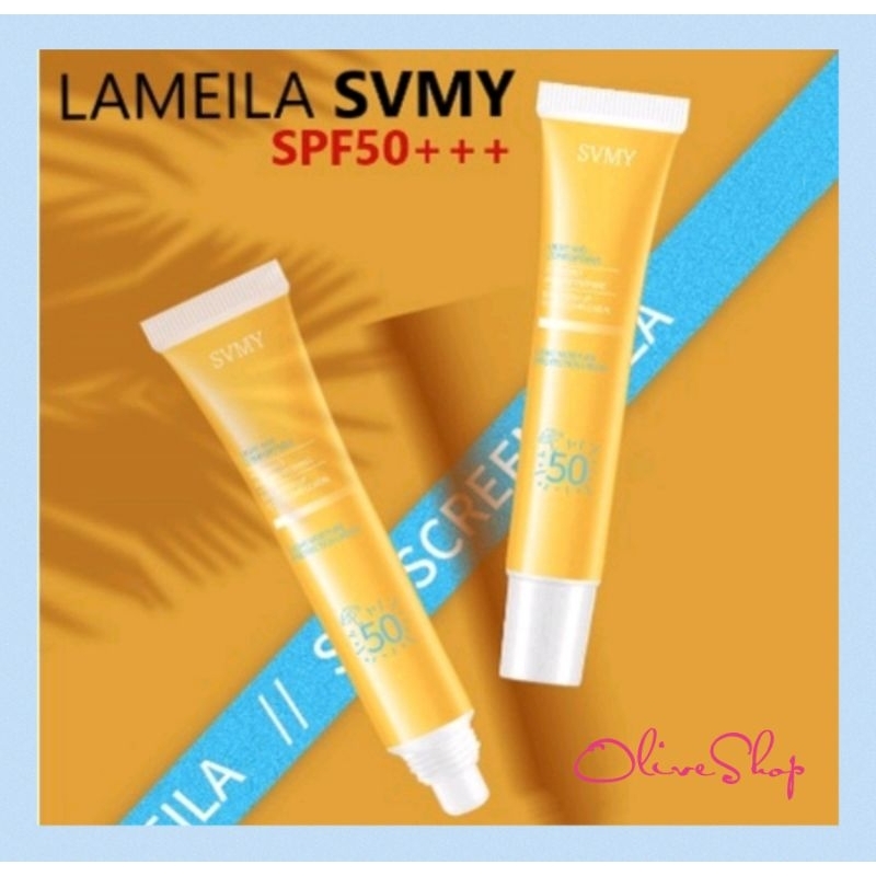 OliveShop ❤️ SVMY UV Cream Sunblock Sunscreen Krim Pelindung Dari Sinar Matahari SPF50+++