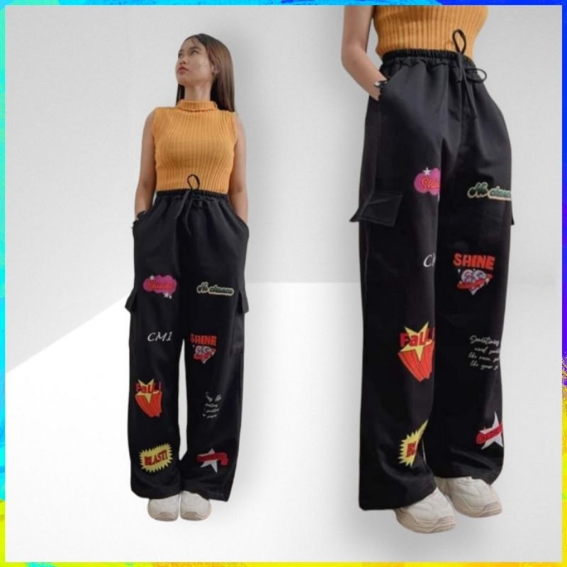 [MURAH] Celana Wanita Panjang Celana Joger Celana Wanita Kekinian Jumbo Blast Jogger