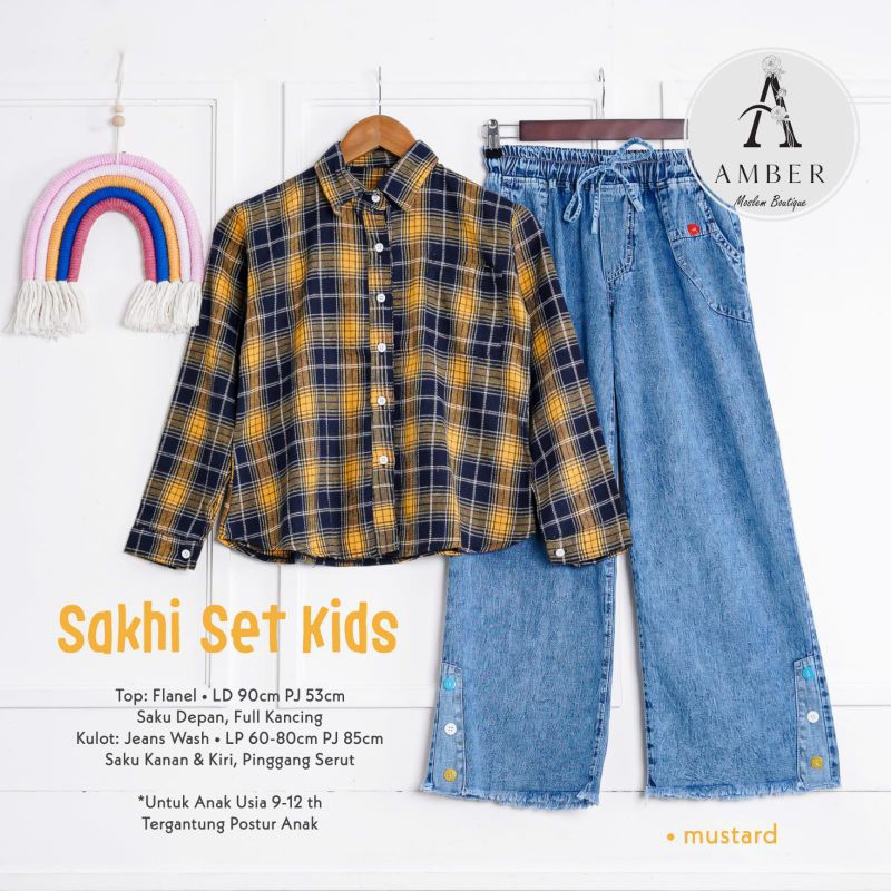 Setelan Anak Perempuan 10-13 Tahun Mat Rayon Uniqila Hana One Set Remaja Tanggung